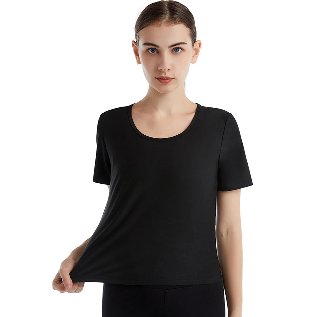 Women's Sauna Sweat Workout Top - Polyester Shapewear for Fitness