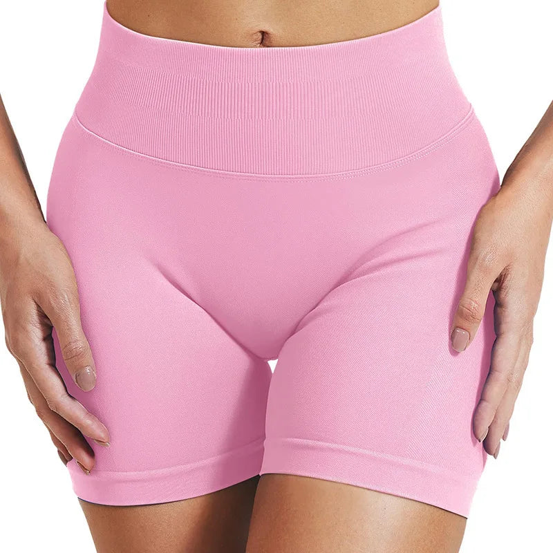 Women's Seamless High-Waist Yoga Leggings & Shorts – Stretchy Fitness Wear