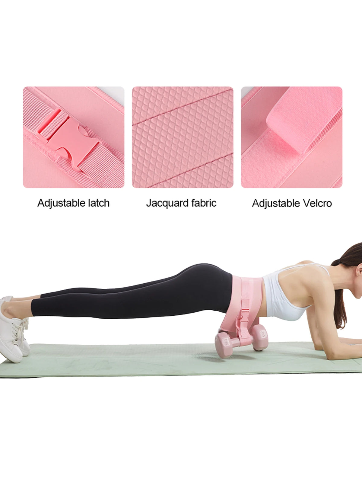 Adjustable Hip Resistance Band with Weights for Glute Workouts