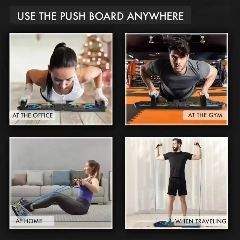 Portable Multifunctional Push Up Board - Foldable Fitness Training System