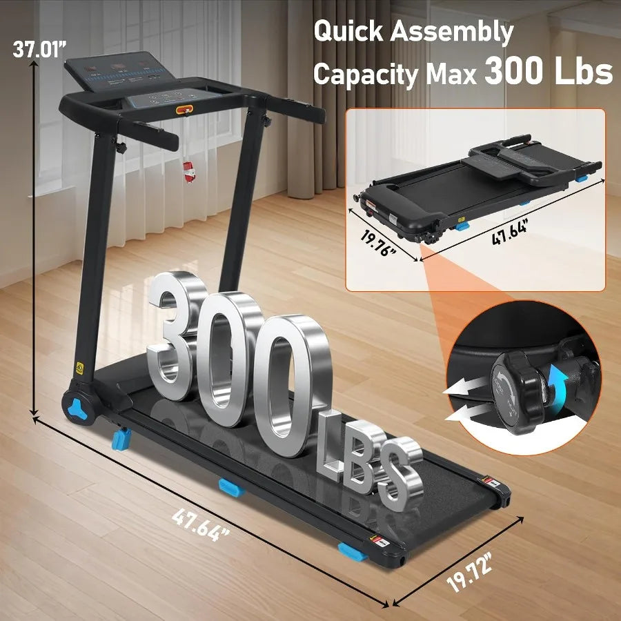 Foldable Treadmill with Incline & 3.0HP Motor - Home Fitness Walking Pad