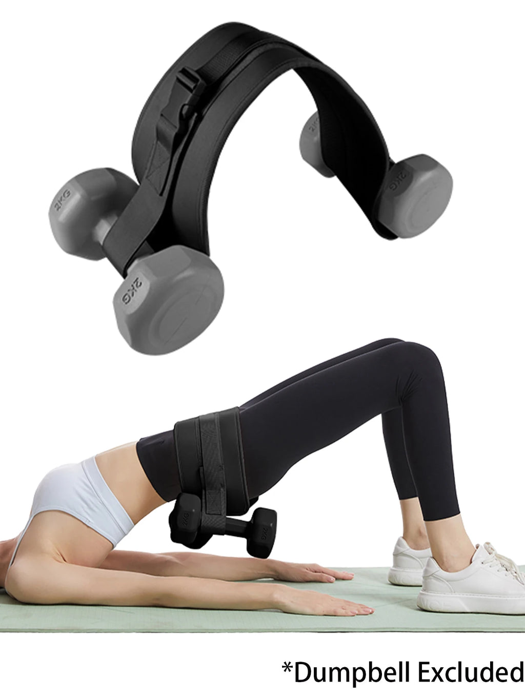 Adjustable Hip Resistance Band with Weights for Glute Workouts
