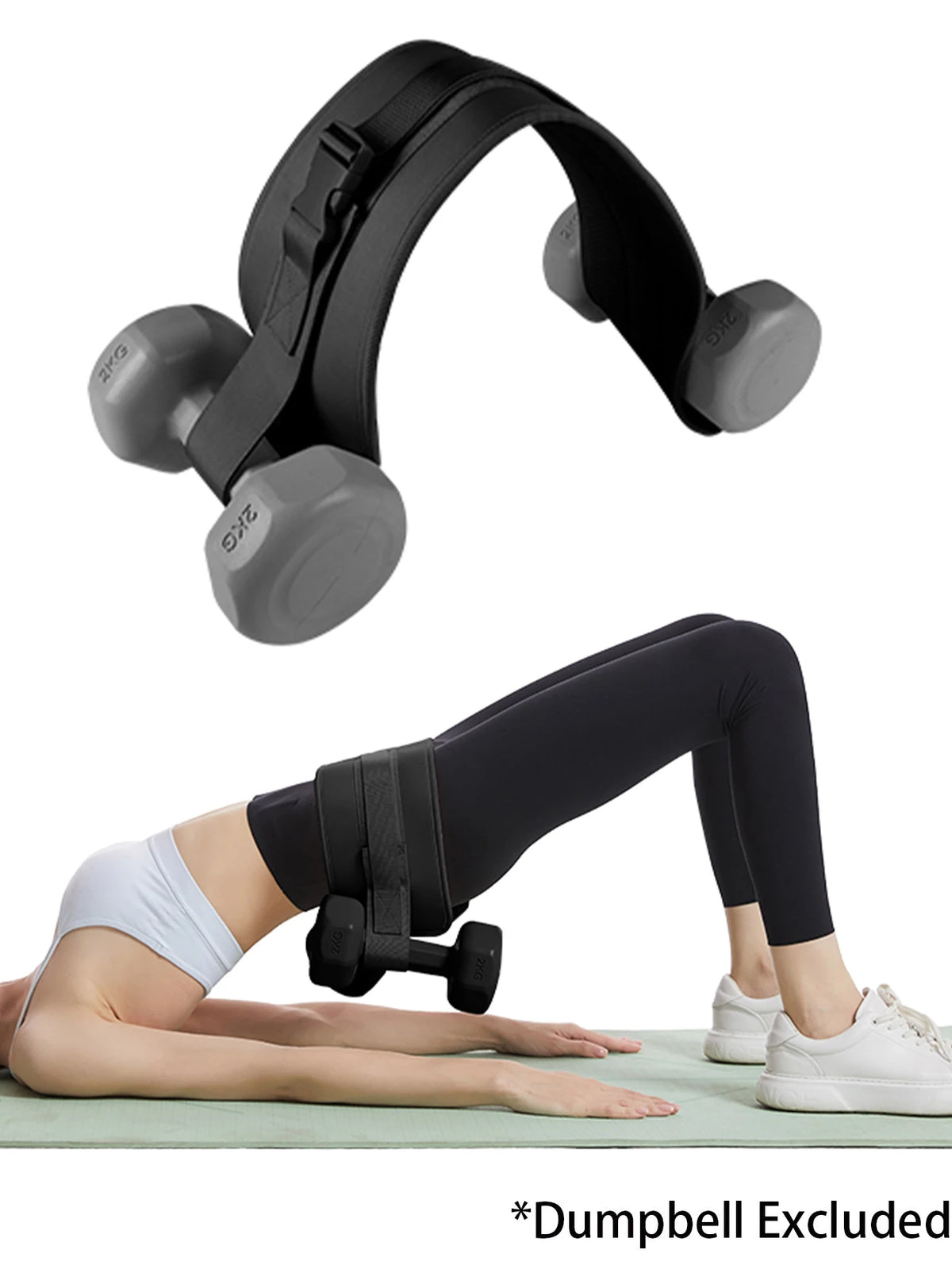 Adjustable Hip Resistance Band with Weights for Glute Workouts