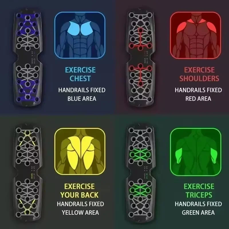 Portable Multifunctional Push Up Board - Foldable Fitness Training System