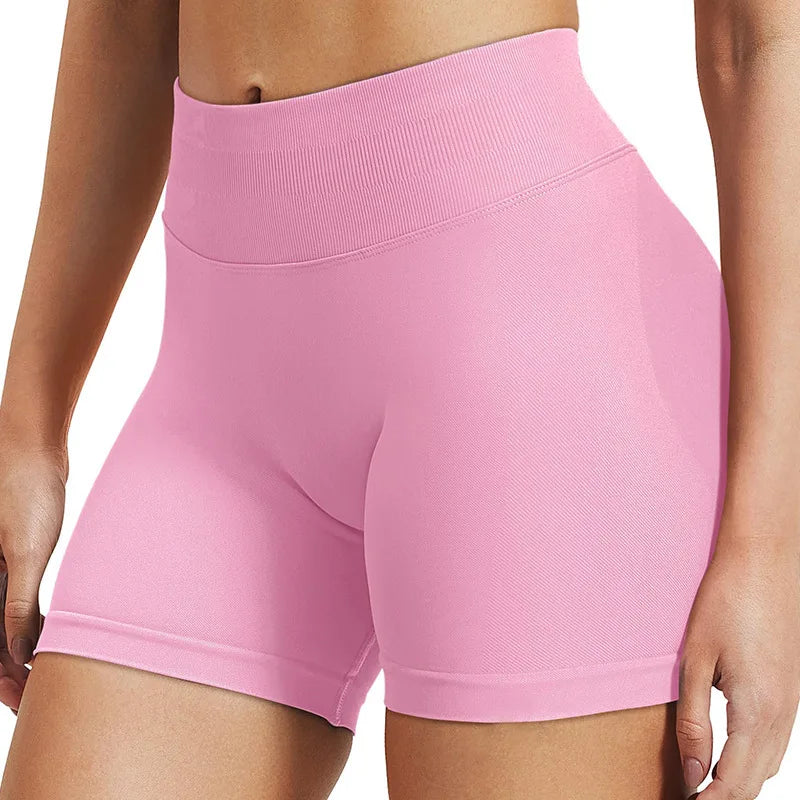Women's Seamless High-Waist Yoga Leggings & Shorts – Stretchy Fitness Wear