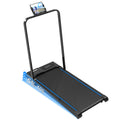 Foldable Walking Pad Treadmill with Handrail - 3.5HP Quiet Motor, 300LB Capacity