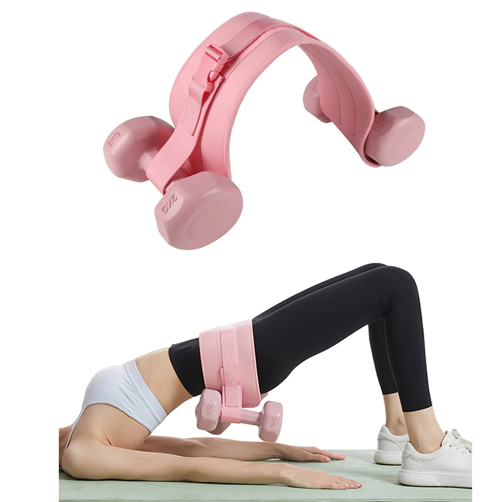 Adjustable Hip Resistance Band with Weights for Glute Workouts